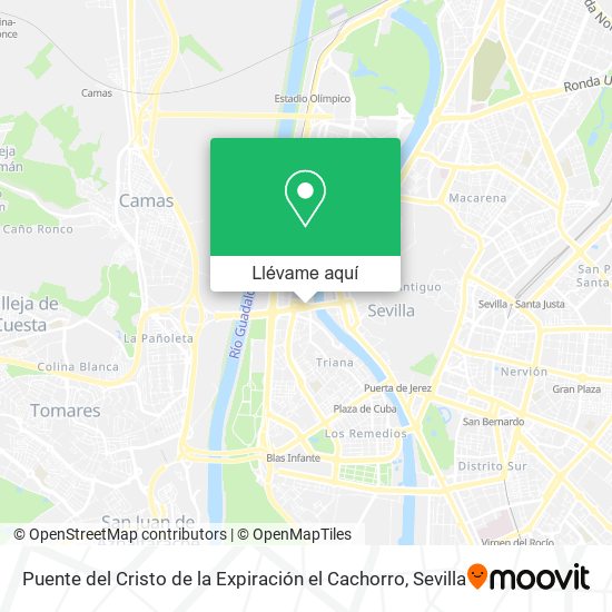 Mapa Puente del Cristo de la Expiración el Cachorro