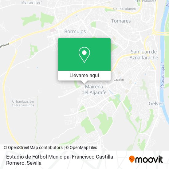 Mapa Estadio de Fútbol Municipal Francisco Castilla Romero