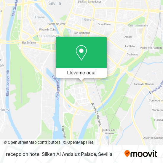 Mapa recepcion hotel Silken Al Andaluz Palace