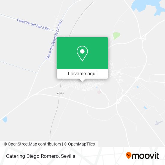Mapa Catering Diego Romero