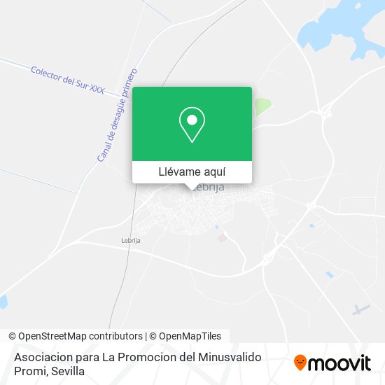 Mapa Asociacion para La Promocion del Minusvalido Promi