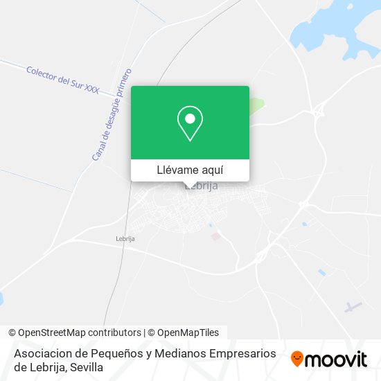 Mapa Asociacion de Pequeños y Medianos Empresarios de Lebrija