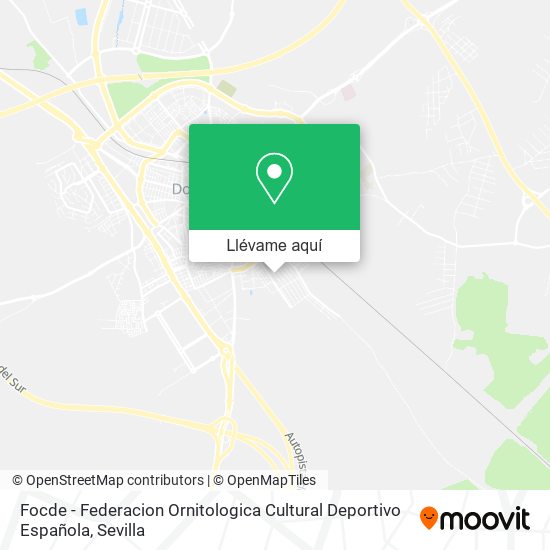 Mapa Focde - Federacion Ornitologica Cultural Deportivo Española