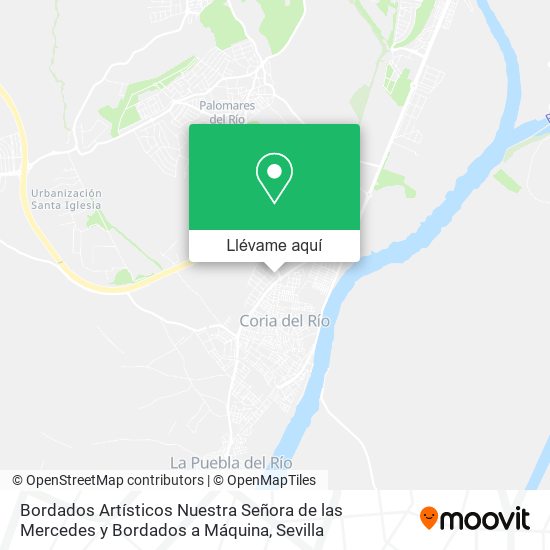 Mapa Bordados Artísticos Nuestra Señora de las Mercedes y Bordados a Máquina