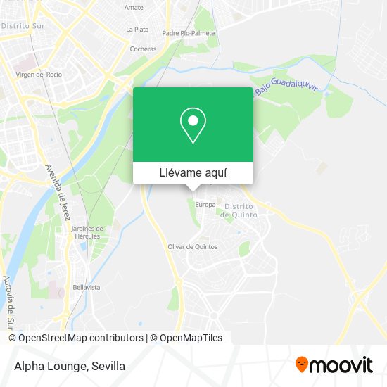 Mapa Alpha Lounge