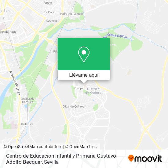 Mapa Centro de Educacion Infantil y Primaria Gustavo Adolfo Becquer