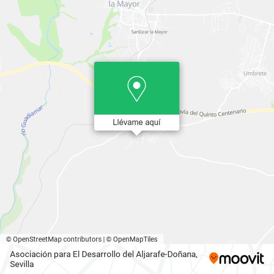 Mapa Asociación para El Desarrollo del Aljarafe-Doñana