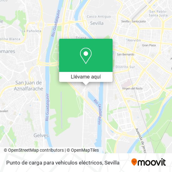 Mapa Punto de carga para vehículos eléctricos