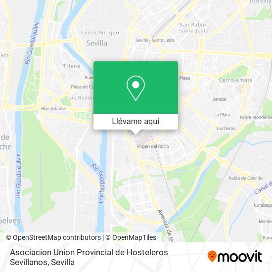 Mapa Asociacion Union Provincial de Hosteleros Sevillanos