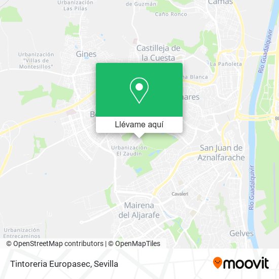 Mapa Tintoreria Europasec