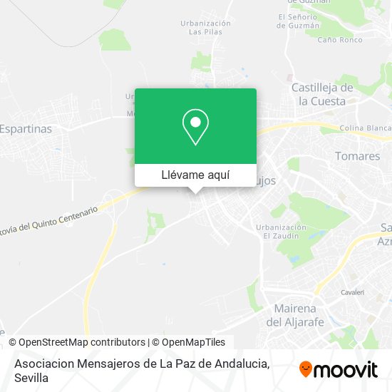 Mapa Asociacion Mensajeros de La Paz de Andalucia