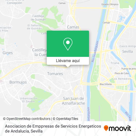 Mapa Asociacion de Emppresas de Servicios Energeticos de Andalucia