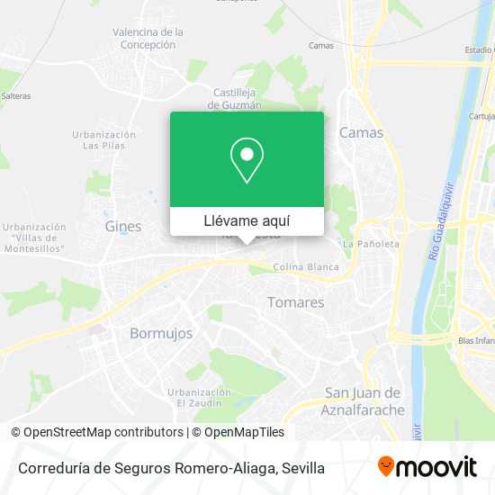 Mapa Correduría de Seguros Romero-Aliaga