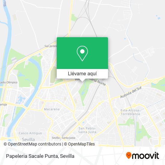 Mapa Papeleria Sacale Punta