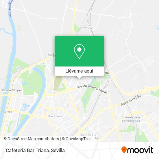 Mapa Cafeteria Bar Triana