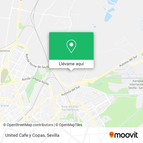 Mapa United Cafe y Copas