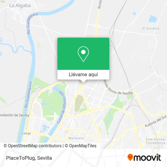 Mapa PlaceToPlug