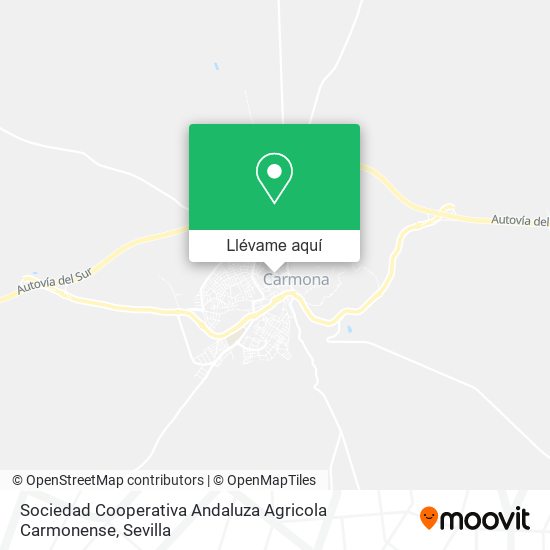 Mapa Sociedad Cooperativa Andaluza Agricola Carmonense