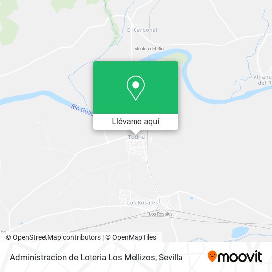 Mapa Administracion de Loteria Los Mellizos