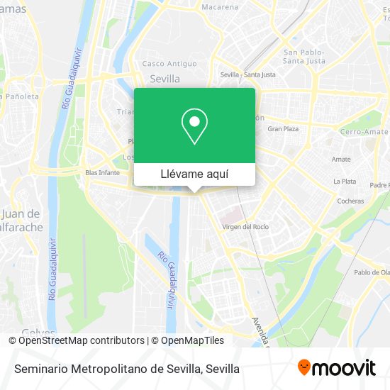 Mapa Seminario Metropolitano de Sevilla