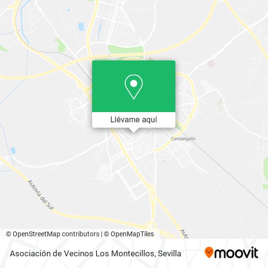 Mapa Asociación de Vecinos Los Montecillos