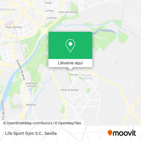 Mapa Life Sport Gym S.C.