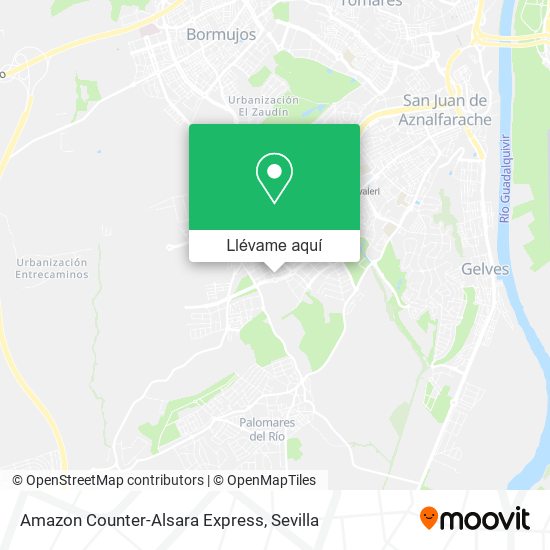 Mapa Amazon Counter-Alsara Express