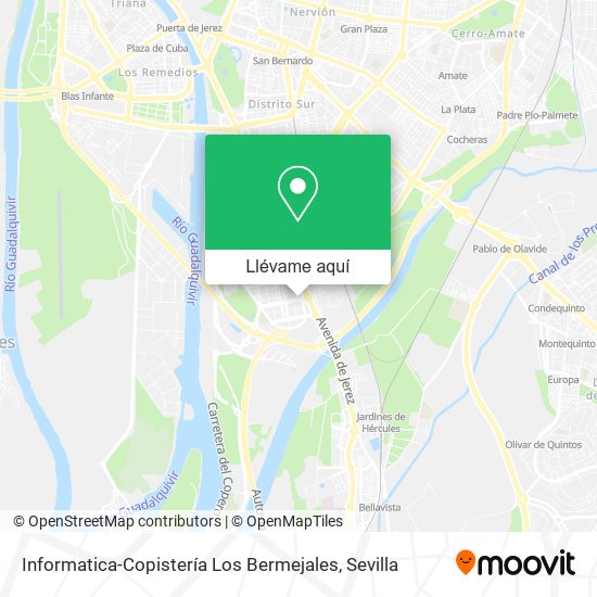 Mapa Informatica-Copistería Los Bermejales