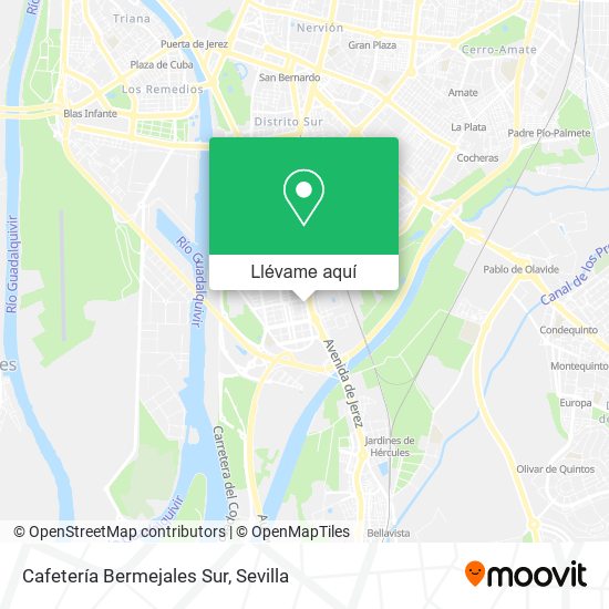 Mapa Cafetería Bermejales Sur