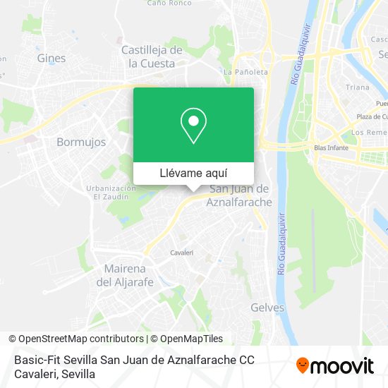 Mapa Basic-Fit Sevilla San Juan de Aznalfarache CC Cavaleri