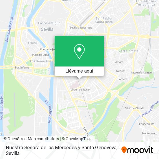 Mapa Nuestra Señora de las Mercedes y Santa Genoveva