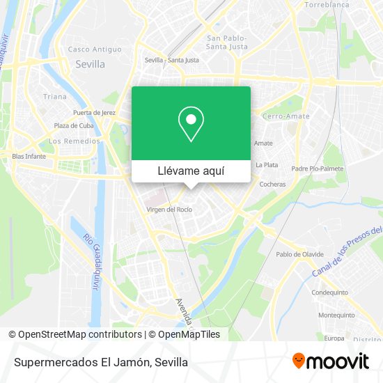 Mapa Supermercados El Jamón