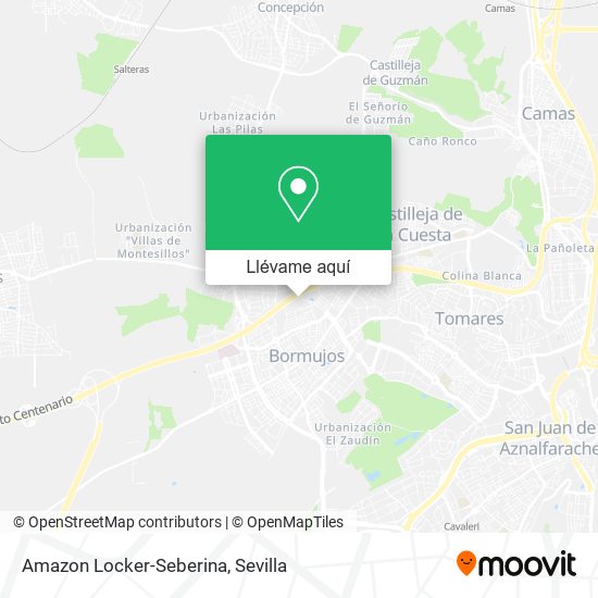 Mapa Amazon Locker-Seberina