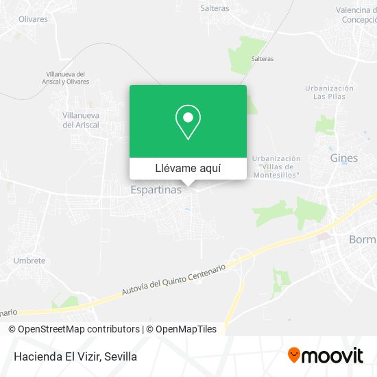 Mapa Hacienda El Vizir