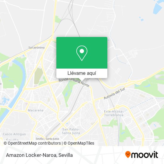 Mapa Amazon Locker-Naroa