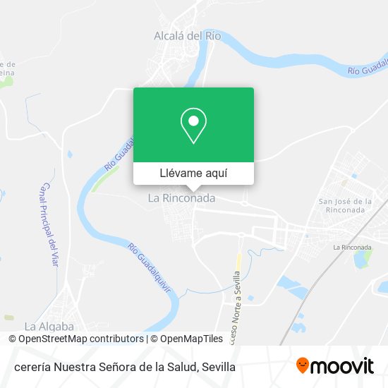 Mapa cerería Nuestra Señora de la Salud