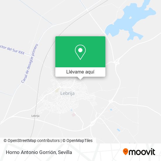 Mapa Horno Antonio Gorrión