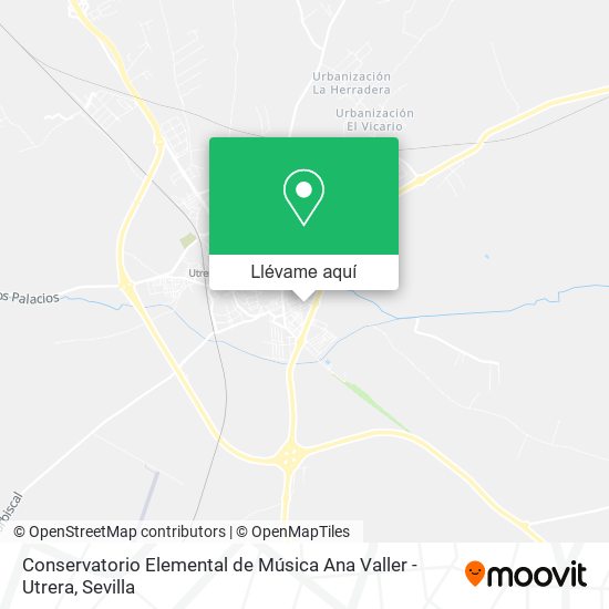 Mapa Conservatorio Elemental de Música Ana Valler - Utrera