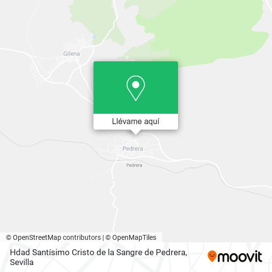 Mapa Hdad Santísimo Cristo de la Sangre de Pedrera