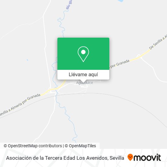Mapa Asociación de la Tercera Edad Los Avenidos