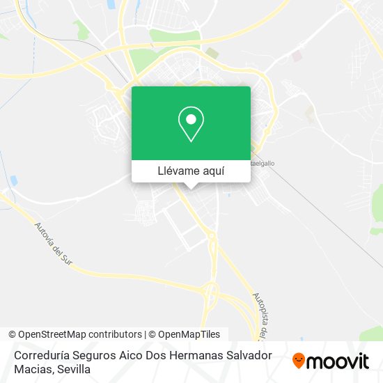 Mapa Correduría Seguros Aico Dos Hermanas Salvador Macias