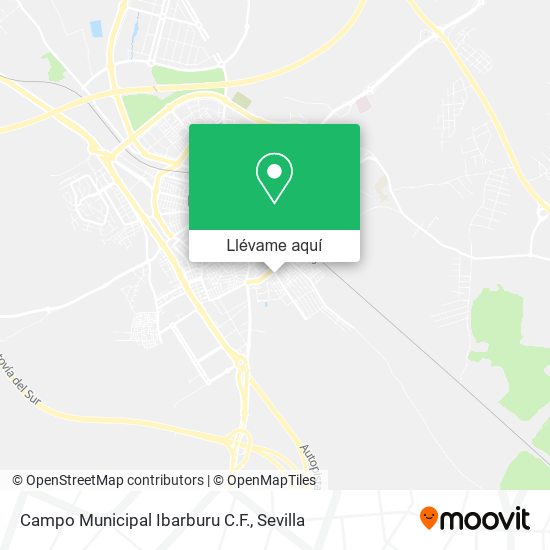 Mapa Campo Municipal Ibarburu C.F.