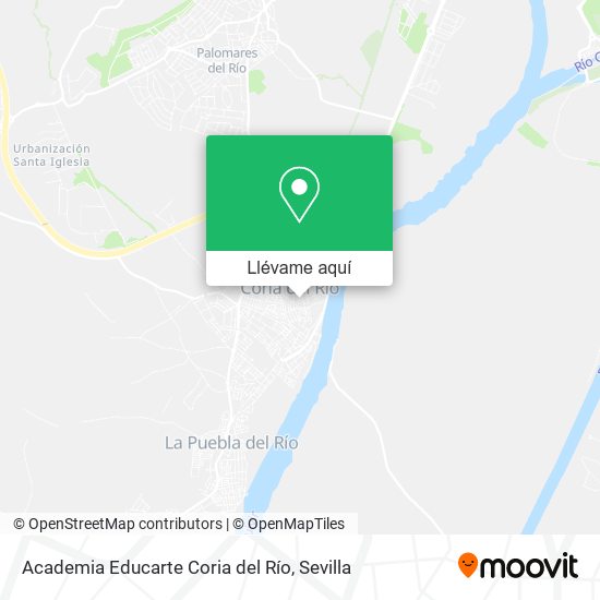 Mapa Academia Educarte Coria del Río