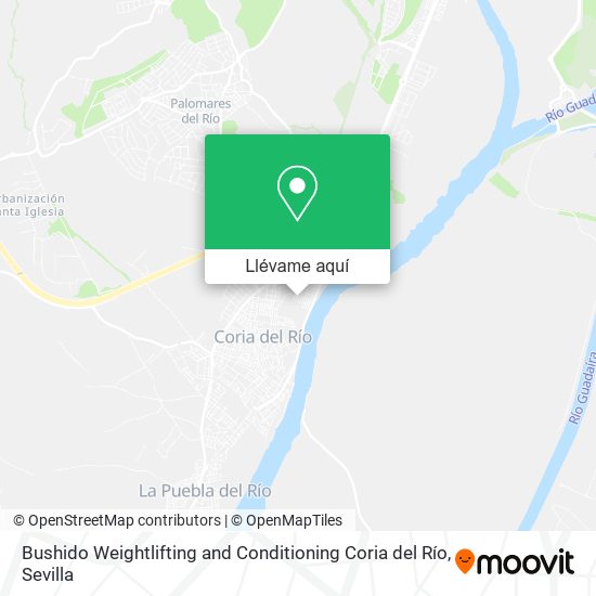 Mapa Bushido Weightlifting and Conditioning Coria del Río