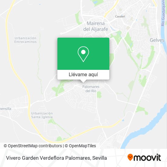 Mapa Vivero Garden Verdeflora Palomares
