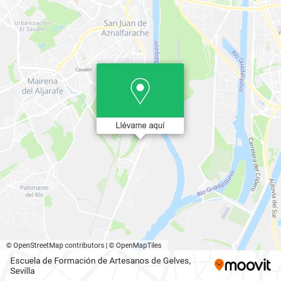 Mapa Escuela de Formación de Artesanos de Gelves