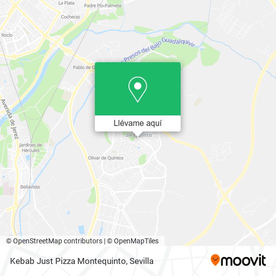 Mapa Kebab Just Pizza Montequinto