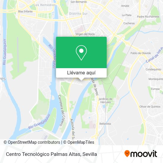 Mapa Centro Tecnológico Palmas Altas