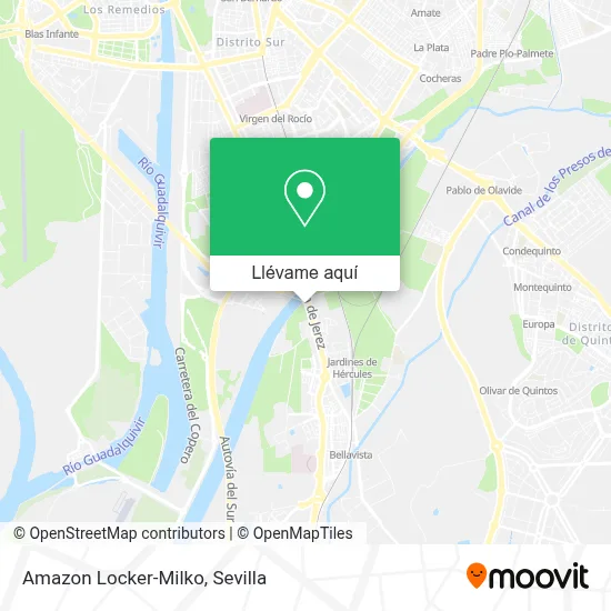 Mapa Amazon Locker-Milko
