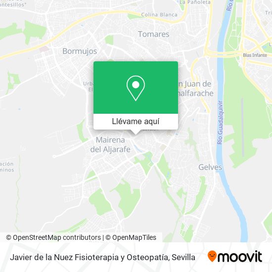 Mapa Javier de la Nuez Fisioterapia y Osteopatía